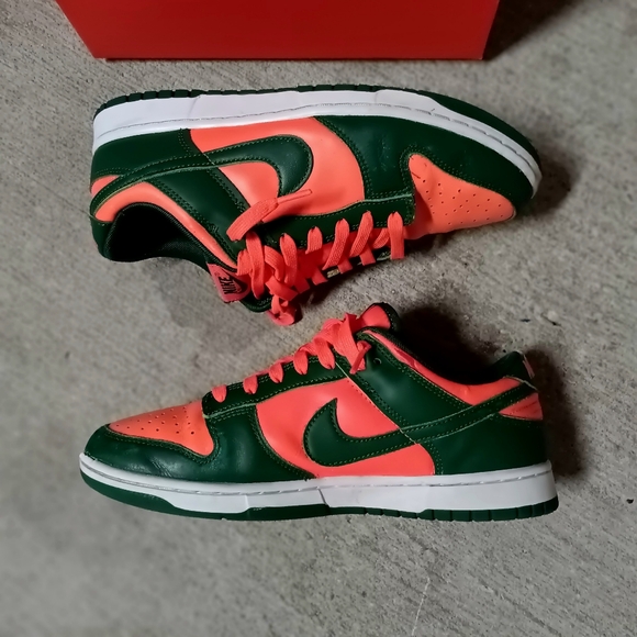 Nike Dunk Low "Miami Hurricanes" 10.5W / 9M - Picture 6 of 11